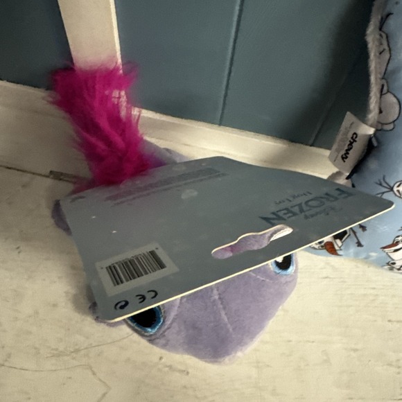 Lot Of 2 Disney Frozen Plush Olaf‎ Bone Shaped Dog Toy + Salamander - Picture 4 of 9